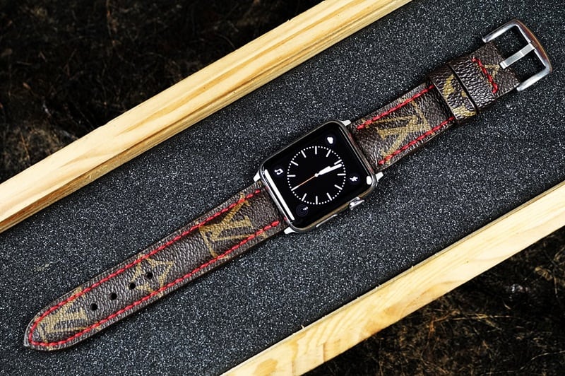Handmade Louis Vuitton for Apple Watch Series 1,2,3,4,5,6,7,8,Ultra,SE Band  LV8- Limited Edition
