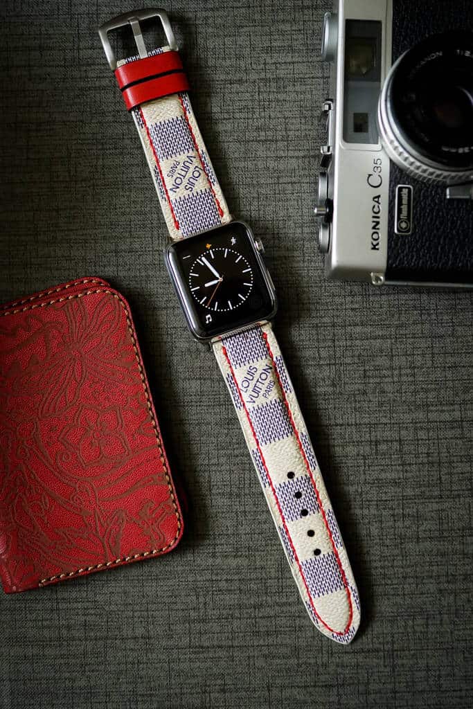Louis Vuitton Red Bag Vintage Watch Bands