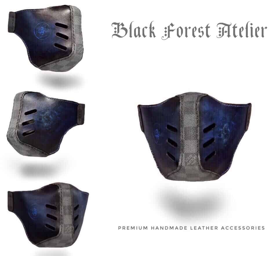 vuitton leather mask black