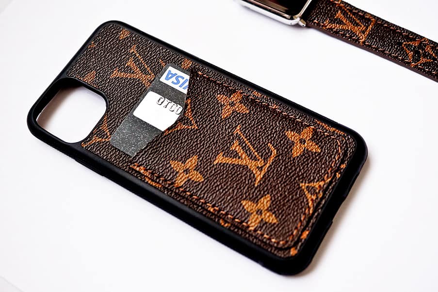 lv iphone 13 pro max case with card holder