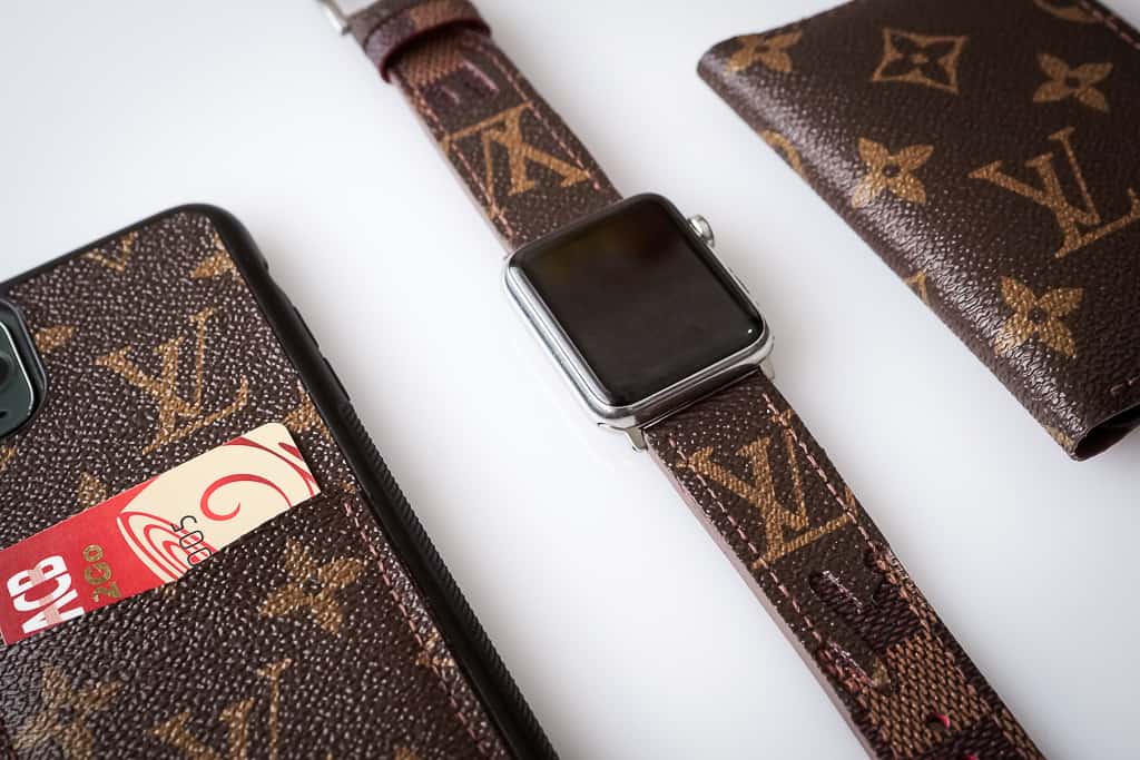 Louis Vuitton ‼️ Apple watch band Handmade Multicolor Black