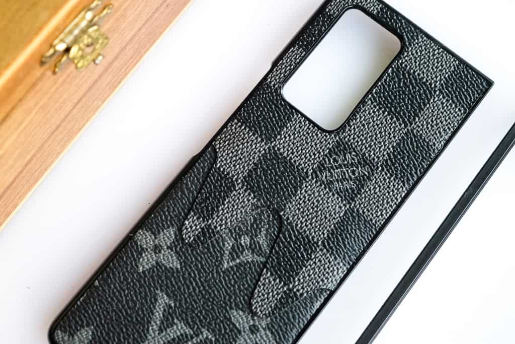 Classic White Louis Vuitton Seamless Pattern Samsung Galaxy Z Fold 4 Clear  Case